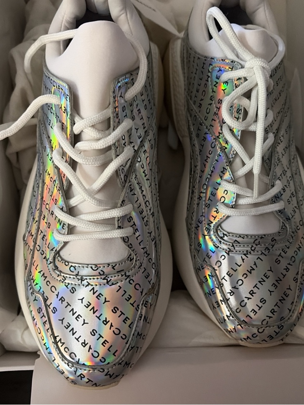 Stella McCartney White Box with Yellow Price Label